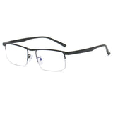 Men's Blue Light Blocking Reading Glasses Women Dimond Cutting Rimless Eyeglasses Frame Anti Fatigue Hyperopia Presbyopic Eyewear