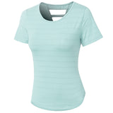 Gym Top Women Quick Dry Shirts Short sleeve Outdoor Running Sport Shirt Fitness Clothing Women Top Mart Lion Green S 
