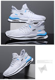 Sports Shoes Men's Casual Lace-up Flying Woven Mesh Breathable Korean Version Trendy Cross-border Mart Lion   