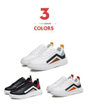 Fall Sneakers Men's Casual Shoes Lightweight Breathable White Tenis Shoes Flat Lace-Up Travel Tênis Masculino Mart Lion   
