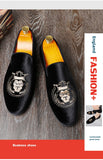 New Loafers Men Shoes Gold Suede Solid Color Classic Fashion Business Casual Wedding shoes  MartLion