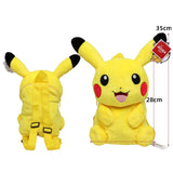 Cartoon Style Pokemon Backpack Gengar Plush Toy Stuffed Doll Eevee Snorlax Mew Mimikyu Pikachu  Anime Elf Gengar Kid Mart Lion Pikachu 35cm  
