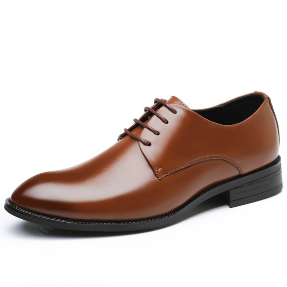 Men's Classic Leather Dress Shoes Lace-Up Office Flats Wedding Party Oxfords Mart Lion   