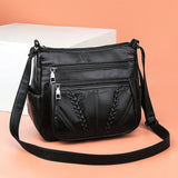 Designer Women Crossbody Bag Soft Pu Leather Shoulder Messenger Bag Purse Ladies Handbags Mart Lion B  
