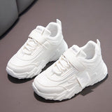 PU Leather Baby Girls Shoes Sport Running Kids Sneakers Tennis Breathable Children Casual Shoes Walking Sneakers Mart Lion white 26 