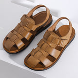 Microfiber Leather Men;s Summer Beach Sandals Man Outdoor Office Walking Casual Shoes Male Water Sport Sneakers Mart Lion   