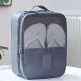 Travel Shoe Bag Set Trolley Case With Shoes For Trip Organizer Bag Waterproof Large Capacity 3-bit Shoe Box Portable Mart Lion Gray  