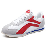 Women Sport Sneaker Men's Running Shoes Lightweight Casual Outdoor Breathable Walking Mart Lion 0928 white red 35 