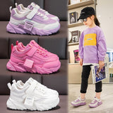 PU Leather Baby Girls Shoes Sport Running Kids Sneakers Tennis Breathable Children Casual Shoes Walking Sneakers  Mart Lion