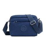 Women Messenger Bag Small Nylon Shoulder Crossbody Female Luxury Tote Designer Handbag Mart Lion Deep Blue  
