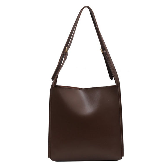 Quality Women Tote Bag Shoulder Leather Handbag 2022 Designer Luxury Totes Large Capacity Solid Color Shopper Bag Women Bolsos  MartLion