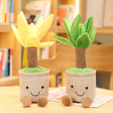 Lifelike Plush Fortune Tree Toy Stuffed Pine Bearded Trees Bamboo Potted Plant Decor Desk Window Decoration Gift for Home Kids Mart Lion yellow and green see description 