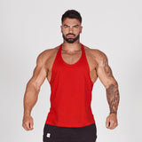 Black Bodybuilding Tank Tops Men's Gym Fitness Cotton Sleeveless Shirt Stringer Singlet Summer Casual Vest Training Clothing Mart Lion   