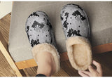 Men's Slippers Winter Warm Furry Slippers Waterproof Indoor Home Cotton Shoes Fur Loafers Casual Plush Winter House Footwear Mart Lion   