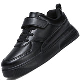 Platform PU Leather Breathable Children Sneakers Casual Kids Baby Shoes Black White Toddler Girls Boys Running Sport
