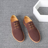 Men's Casual Shoes Lace Up Classic British Summer Oxford Shoes Black Flat Footwear Mart Lion   