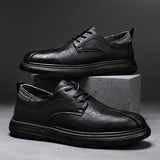 Men Casual Shoes Classic Luxury Brand High Quality Mens Dress Shoes Brown Black Comfortable Leather Shoes for Men Free Shipping  MartLion