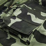Summer Baggy Causal Men's Mesh Vest Multi Pocket Photographers Sleeveless Jackets Mesh Green Camouflage Waistcoat Mart Lion   
