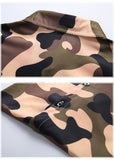 Camouflage Print Shirts Men's Clothing Short Sleeve Cotton Military Cargo Shirt Breathable Tactical Blouses Mart Lion   