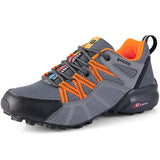 Men's Running shoes Outdoor Lightweight Air cushion Marathon Sneakers Jogging Training Travel Casual Sport Shoes Mart Lion K600 gray orange 38 