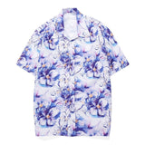 Men's Hawaiian Shirt Casual Colorful Printed Beach Aloha Short Sleeve Camisa Hawaiana Hombre Mart Lion 20 Asian 3XL for 87KG 