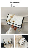  Chain Small Bag Female Simple Autumn And Winter Texture Small Square Bag Net Red Shoulder Crossbody Bag Mart Lion - Mart Lion
