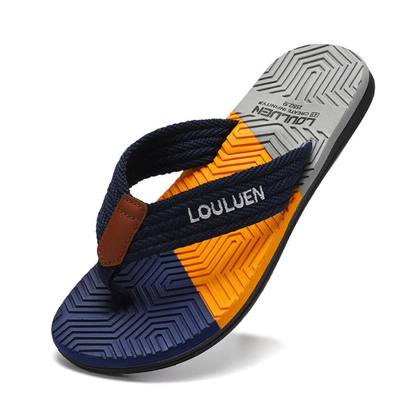  Men's Flip Flops Summer Beach Flip Flops Breathable Casual Beach Slippers Summer Outdoor Slides Mart Lion - Mart Lion