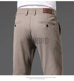 Straight Long Classic Trousers Office Dress Suit Outdoor Moletom Plaid Lattice Full Length Pants Mart Lion   
