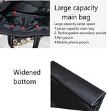 Briefcase Portable Document Bag Canvas Men's And Women A4 Office Zipper Multi-layer Waterproof Information Conference Bag Mart Lion   