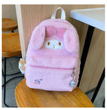 Kawaii Sanrioed Anime Cinnamoroll Melody Plush Bag Women Tote Handbags Shoulder Bags Backpack Plushie Stuffed Toy Mart Lion   