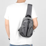  Men's Bag Canvas Chest Bag Causal Travel Chest Shoulder Bag Male Crossbody Packs Multifunctional Waist Pack Mart Lion - Mart Lion