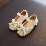 Sweet Girl Princess Shoes Rhinestone Pearl Bow Baby Kids Party Children Dance Little Girls Leather Mart Lion 21 yellow 