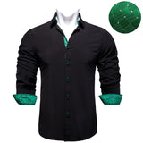 Men's Shirt Long Sleeve Cotton Red Button-down Collar Social Casual Shirts Men's DiBanGu Clothing Mart Lion CY-2218 S 