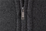 Men's Knitted Sweater Cardigan Vintage Homme Tricot Coat For Winter Zipper Embroidery Warm Fleece Sweaters Jacket Coat