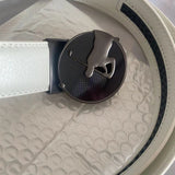 Men's Belt Top Layer Cowhide Automatic Buckle Golf Belt Belt Body Belt Strip Mart Lion LUXURY WHITE WWW China 80CM Europe65