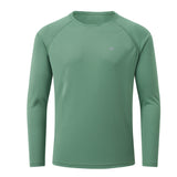 Men's UPF 50+ Rash Guard T-Shirt Athletic Crewneck Sweatshirt Long Sleeve Fishing Hiking Workout Outdoor Pullover Mart Lion   