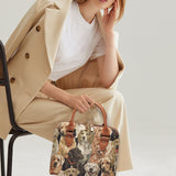 Tapestry Handbag Satchel Bag Shoulder Crossbody Messenger office worker ladies with Cute Dog Design Mart Lion   