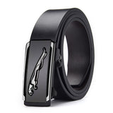 Product Belt men's leather toothless automatic buckle cowhide belt casual Belt Mart Lion PHK baozi silver China 