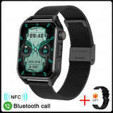 Smart Watch Men's Screen Always Display The Time Bluetooth Call IP68 Waterproof Women For Huawei Mart Lion Mesh Belt Black  