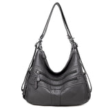 Genuine Leather Handbags Multifunction Casual Tote Bag Bagpack Mochilasr Women Shoulder Ladies bags Mart Lion Gray-55  