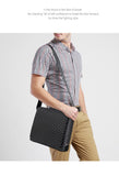 Men's Messenger Bag Horizontal Casual Designer Computer Briefcase Printing Leather Flip Shoulder Bag Mart Lion   