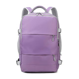 Pink Women Travel Backpack Water Repellent Anti-Theft Stylish Casual Daypack Bag with Luggage Strap amp USB Charging Port Backpack Mart Lion purple  