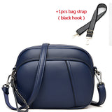 Ladies Women Crossbody Bags High Capacity Shoulder Handbag Female PU Leather Women Messenger Mart Lion blue-strap01 19x8x15cm 