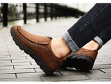 Walking Shoes Men's Handmade Retro Men's Casual Loafers Slip on Sneakers Mart Lion   