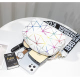 Women Bags Rhombus Ribbon Camera Small Square Bag Casual Mobile Phone Bag Small Mart Lion   