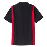 50s Vintage Rockabilly Shirts Men's Short Sleeve Punk Rave Hip Hop Stitching Rock-n-roll Apparel Red White Yellow