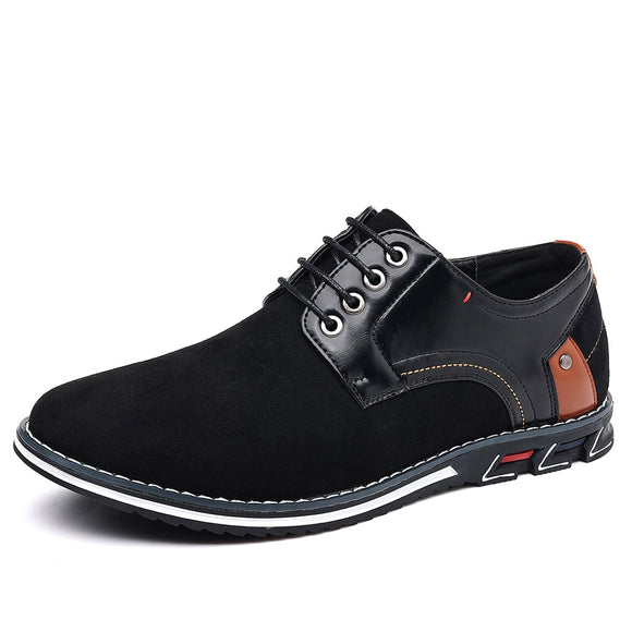 Men's Casual Shoes Suede Leather Lace-up Light Outdoor Driving Flats Flats Mart Lion   