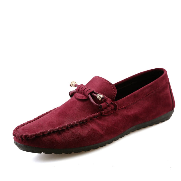 Men's Casual Shoes Shoes Breathable Men's Loafers Moccasins Slip on Flats Male Driving Shoes Stylish Footwear Mart Lion Red 6.5 