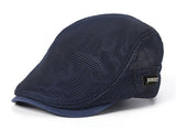 Summer Men's Hats Breathable Mesh Newsboy Caps Outdoor Baker Boy Boinas Cabbie Hat Driving Flat Cap For Women Mart Lion   