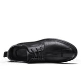 Men's Casual Shoes Classic Luxury Brown Black Leather Mart Lion   